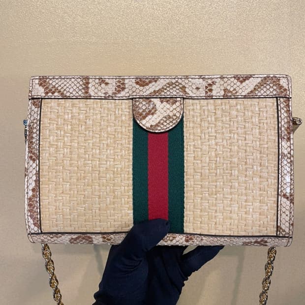 구찌 오피디아 스트로우 스몰 숄더백