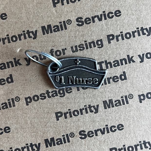 90s vtg #1 Nurse Keyring