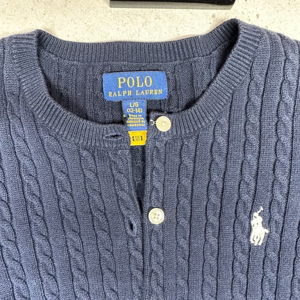 폴로 걸즈 가디건L