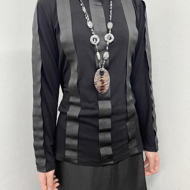 블랙 본디지 지퍼 슬리브