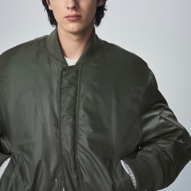 시스템옴므 투웨이 집업 블루종 항공점퍼 100