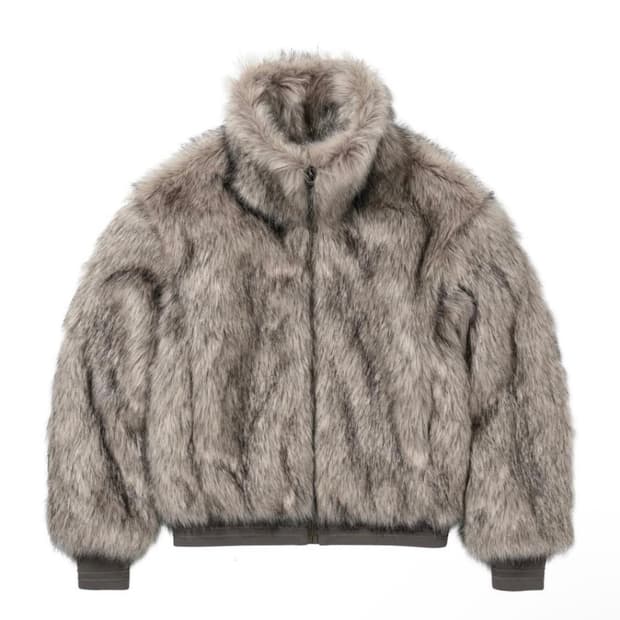 웰빙익스프레스 퍼자켓 그레이 s