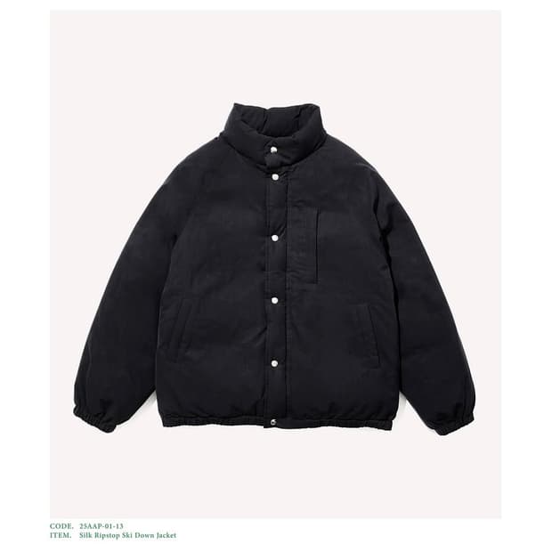 [2] 25aw 아프레쎄 실크 립스탑 다운 자켓