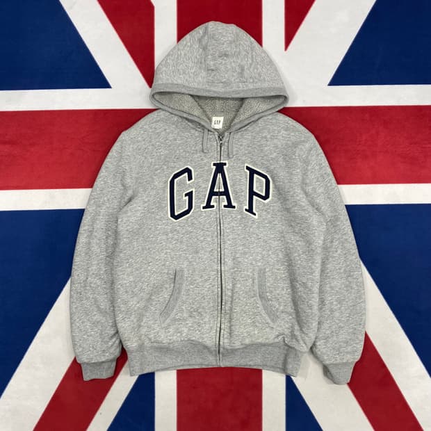 GAP 보아털 후드집업 L 