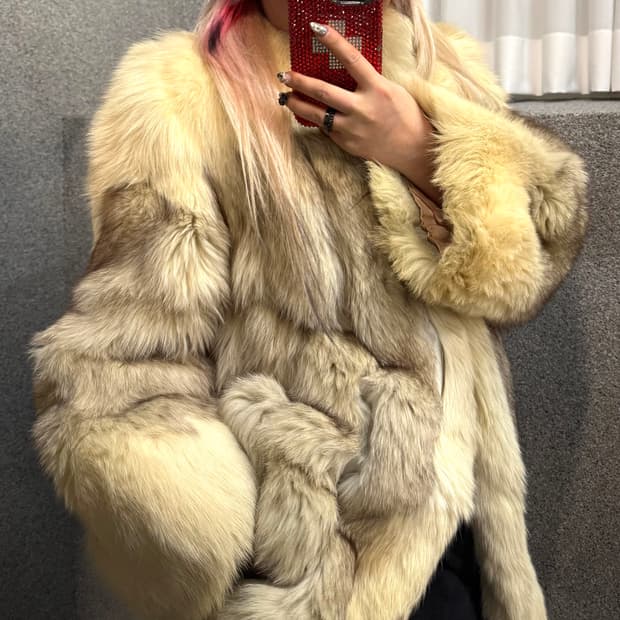 SAGA FOX real fur jacket