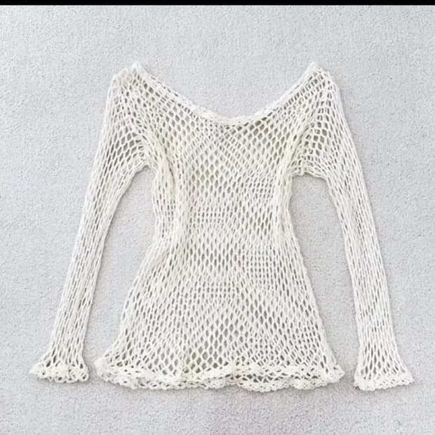 빈티지 그물 니트