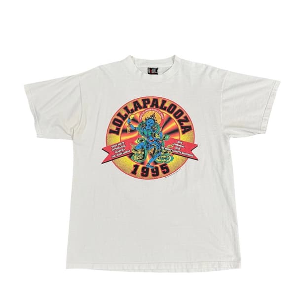 빈티지 90s Lollapalooza 롤라팔루자 페스티벌 시바신 티셔츠