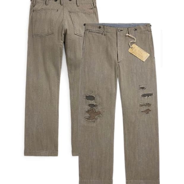 RRL 헤링본 필드 팬츠 디스트레스트 더블알엘 25FW