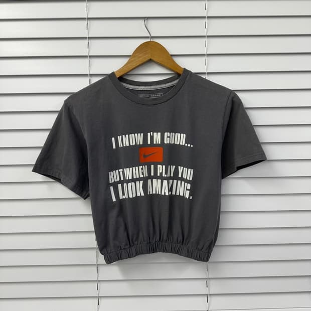 (FREE)나이키 크롭반팔-Y406