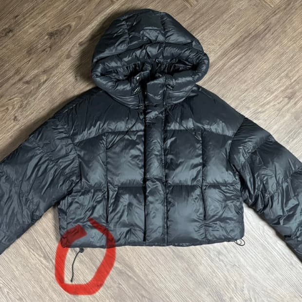 레프트서울 오리털 크롭 점퍼