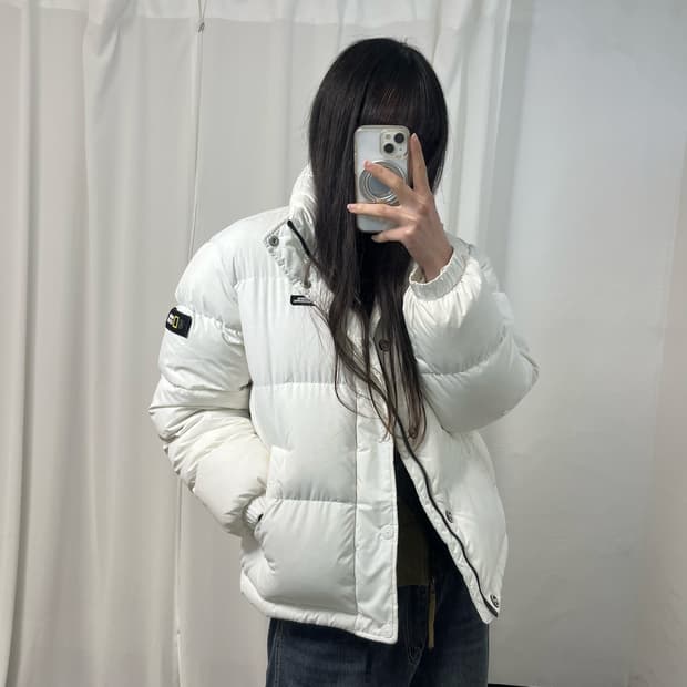 National Geographic White Down Jacket
