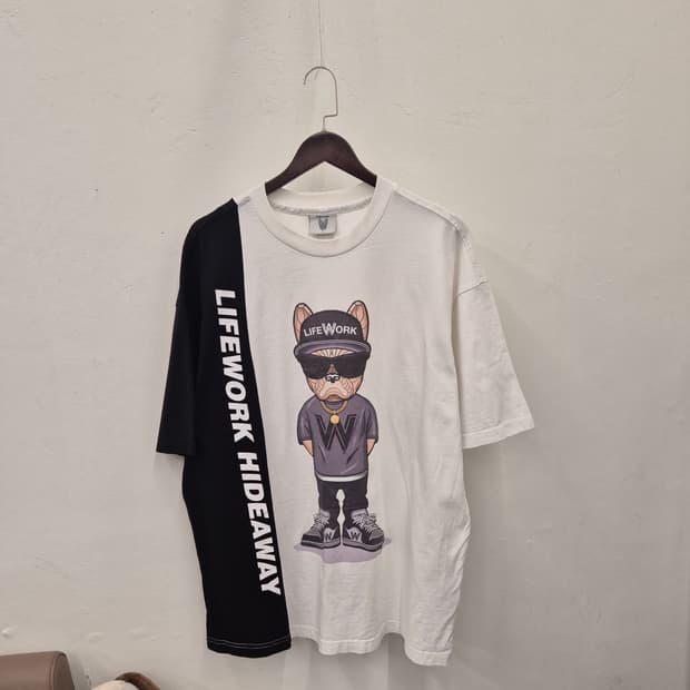 라이프워크 힙독 아플리 반팔티 L