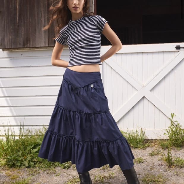 글로니 - rodeo tiered ruffle skirt