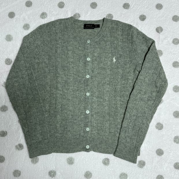 폴로 캐시미어 메리노울 가디건