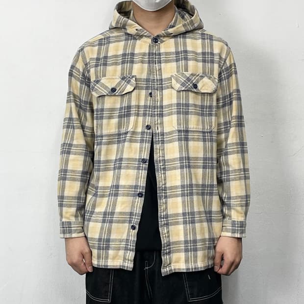 파타고니아 체크 후드 셔츠