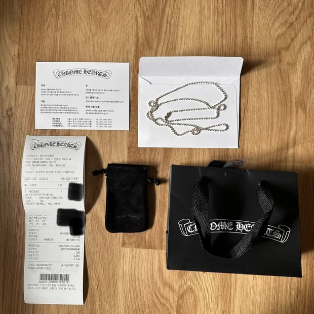 크롬하츠 볼체인 30인치 노커팅 새상품