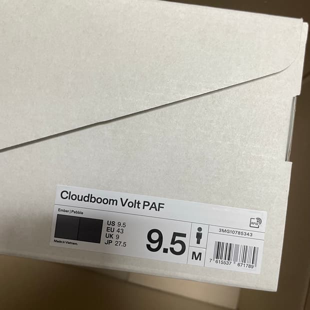 온 러닝 파프 클라우드붐 볼트 페블 On Paf 275 포스트아카이브팩션