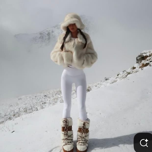 Moon boot icon cream shearing boots 문부츠 