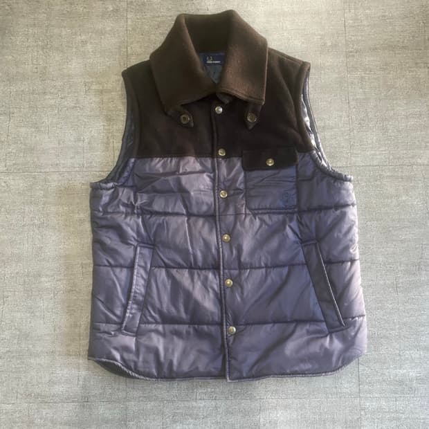 Fredperry 프레드페리 올드스쿨아메카지 혁오풍 골덴카라패딩베스트