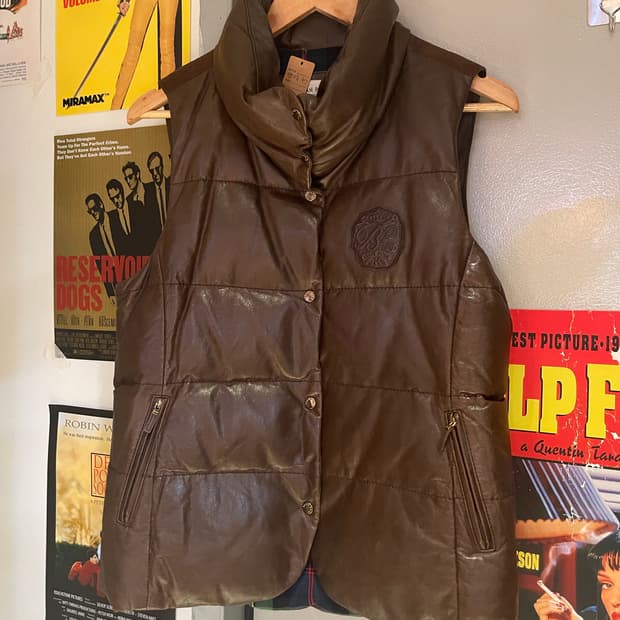 빈폴 양가죽 구스 베스트패딩