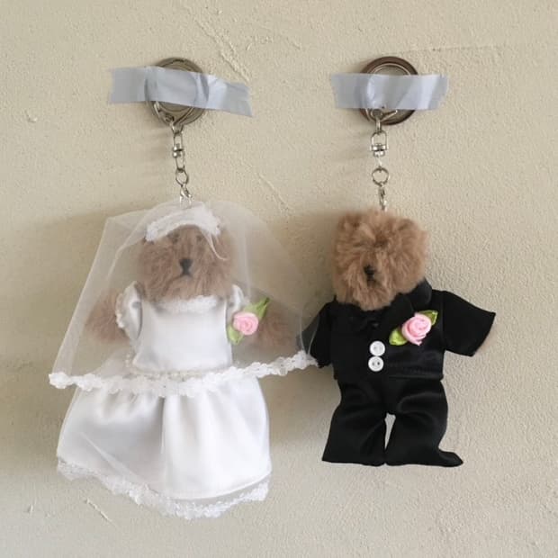 댄스랙북 신랑신부 키링