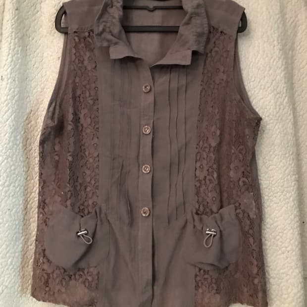 빈티지 브라운 슬리브리스