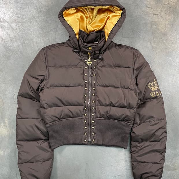 DKNY Y2k 크롭 패딩