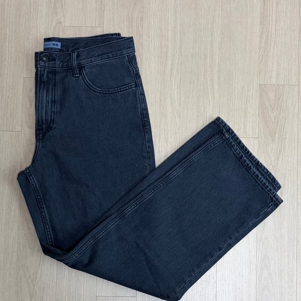 유니클로 JWA 스트레이트진 그레이 30