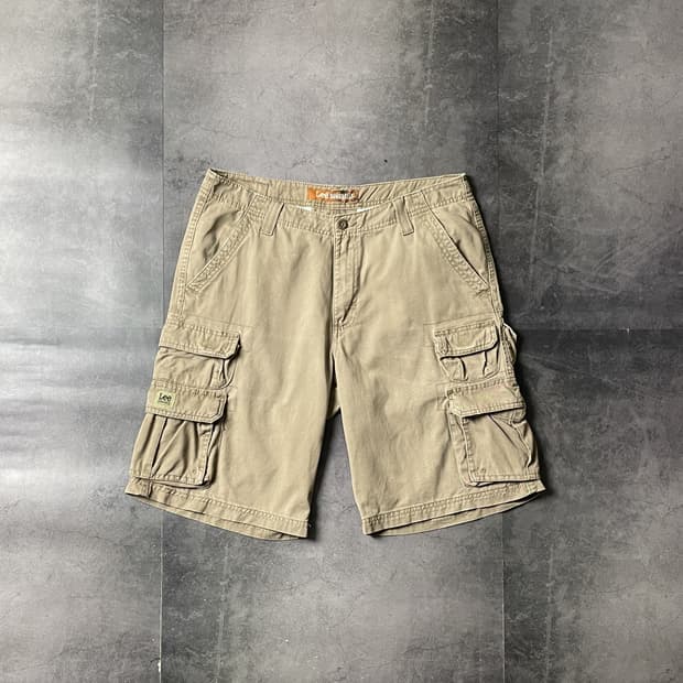 LEE 리 빈티지 베이지 카고 하프 팬츠 A00782