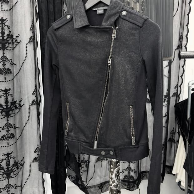 아르마니익스체인지 레더자켓