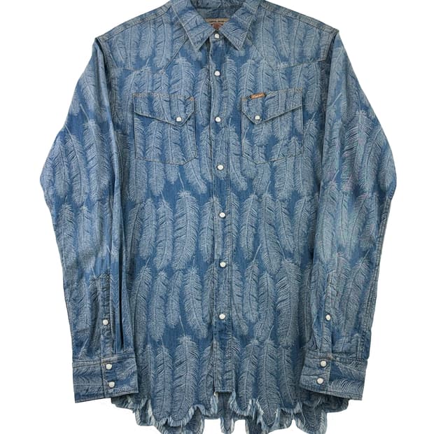 캐피탈 5온즈 맥파이 데님 웨스턴 셔츠 라이트 인디고 (새상품)