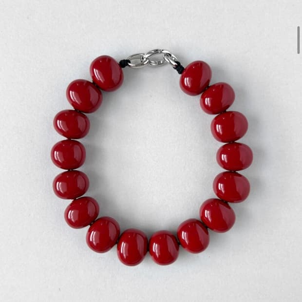 먼데이에디션 레드베리 볼드 발찌