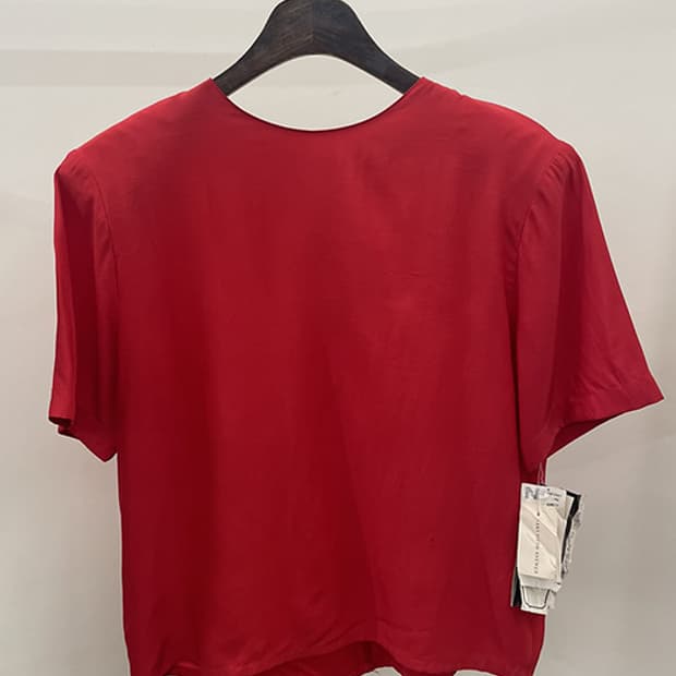 SAKS FIFTH AVENUE_ silk 100% (XL)
