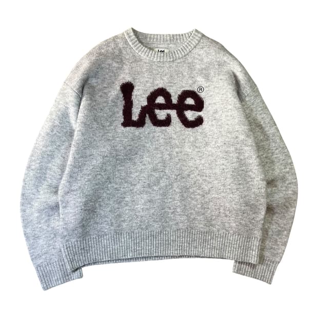 Lee 리 빅로고 울 니트