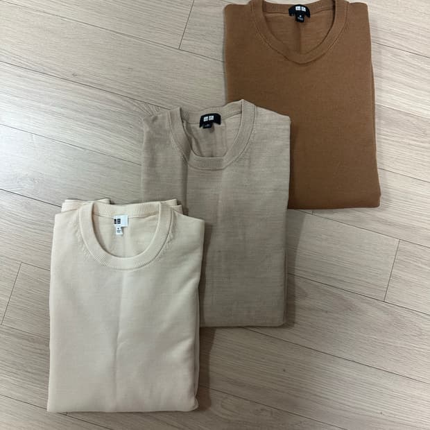 유니클로 메리노크루넥스웨터(EFM) M