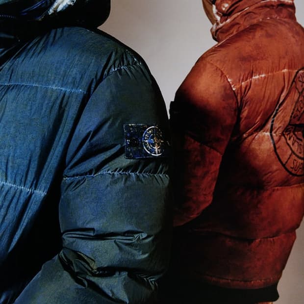 [M] 슈프림 스톤아일랜드 크링클랩스 다운 틸