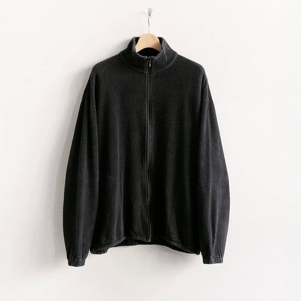 코모리 실크 플리스 자켓 페이드 블랙 2