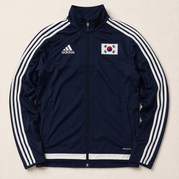 Adidas 아디다스 팀 코리아 네이비 트랙탑 져지