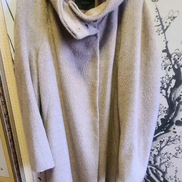 The Izzat 알파카 혼방 롱코트