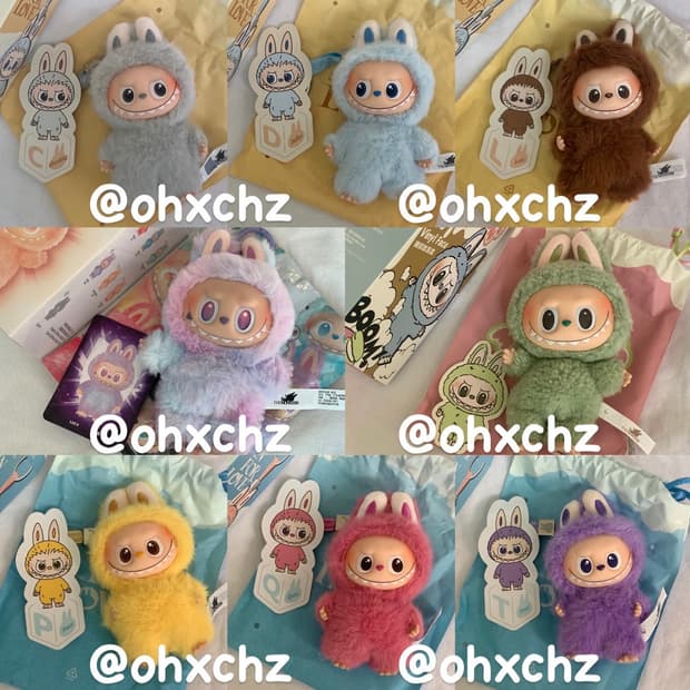 라부부 내 마음속 비밀번호 키링 테이스티 마카롱 팝마트 새상품