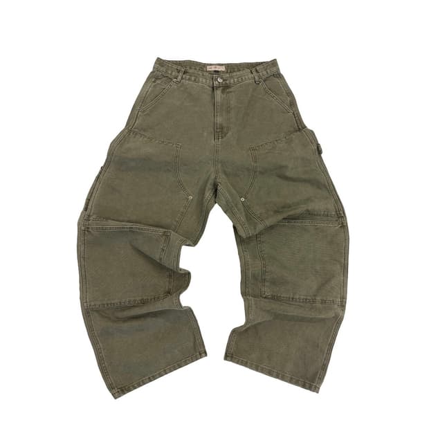 아오이로 커티드 더블니 팬츠 올리브 1사이즈 새상품