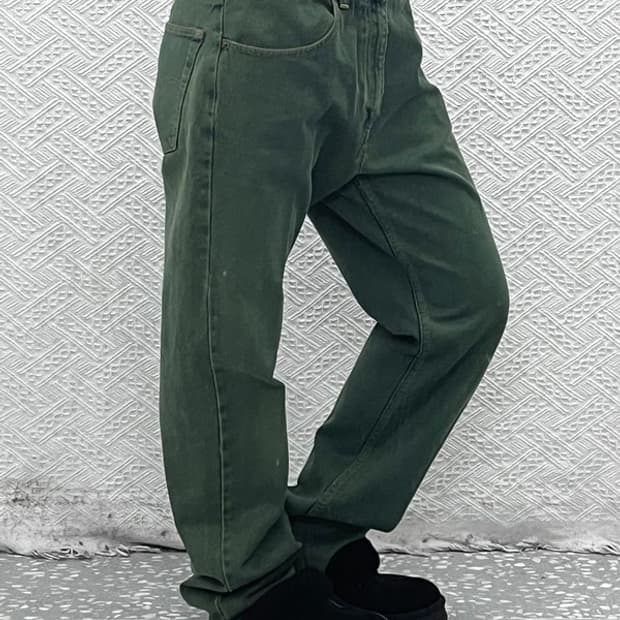 리바이스 올드스쿨 아메카지 빈티지 딥그린 데님팬츠 33인치 C09254