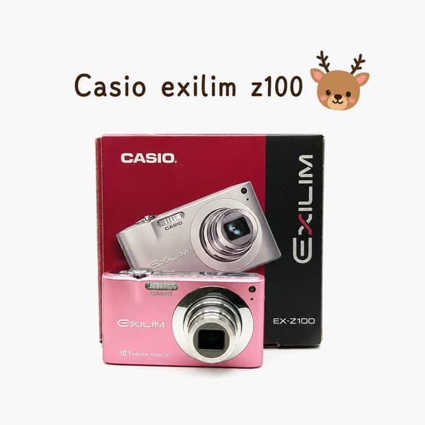 미품 풀박💗 카시오 EX-Z100 ✨ 다홍빛 핑크 감성 디카 💕