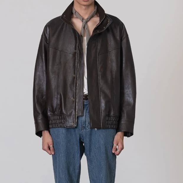 [S] 벨리에 에코레더 블루종 브라운