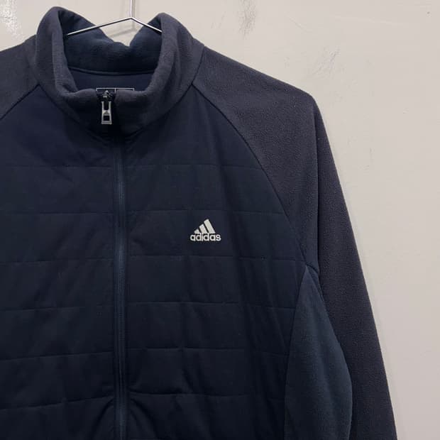아디다스 골프 누빔 퀼팅 플리스 자켓