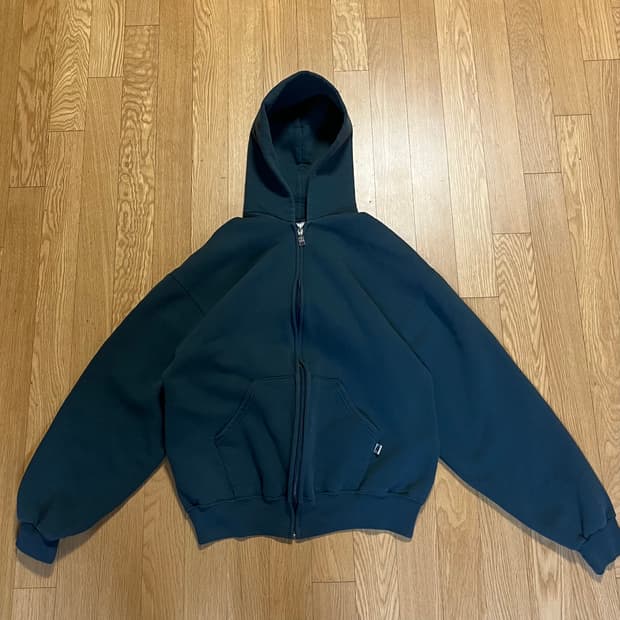 [L] 90s 빈티지 러셀 후드집업 포레스트 그린