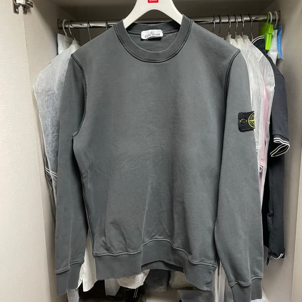 23SS스톤아일랜드 맨투맨 100-L 차콜색상