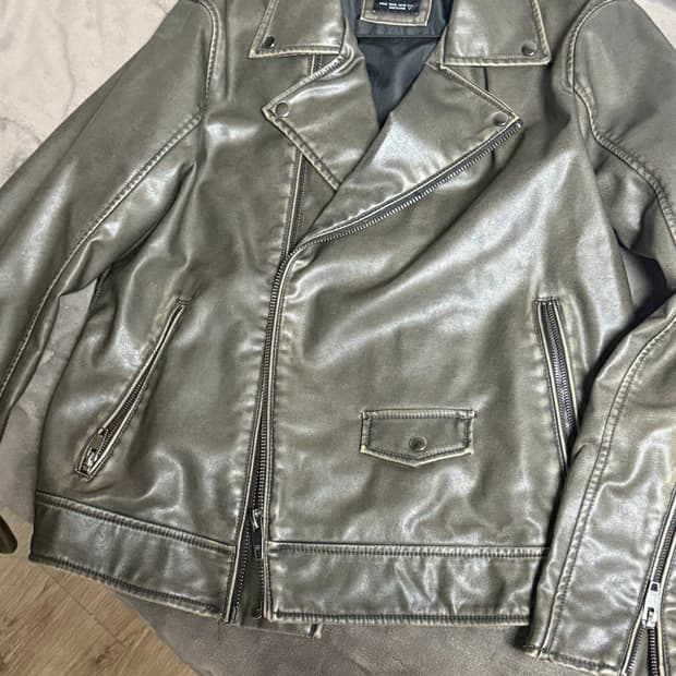 자라 브라운 라이더자켓(XL)