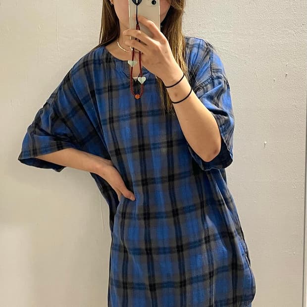 BEAMS check anorak shirts