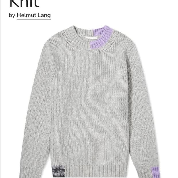 헬무트 랭 크루넥 니트